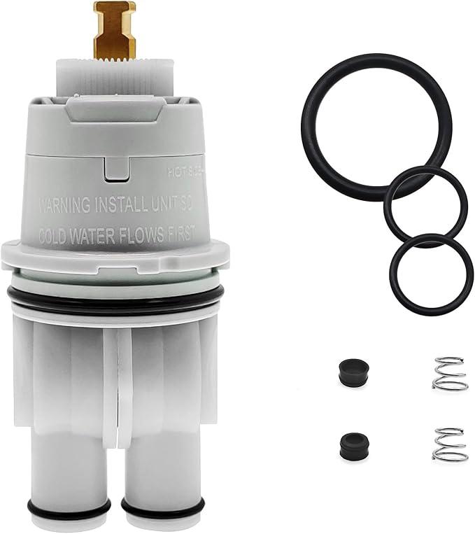 RP46074 R10000 Shower Valve Cartridge Compatible With Delta R22000 R1100 1300 1400 13/14 Series Single Handle Bath Tub and Shower Faucet Parts For Select Monitor Valves
