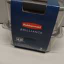 Rubbermaid Brilliance Glass Food Storage Containers, 8 Cup, Set of 2, BPA-Free, Leak-Proof, Clear