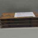 QEEIG Floating Shelves for Wall Bathroom Shelf Bedroom Kitchen Living Room Hanging Book Shelves Small Farmhouse Decor 16 inch Set of 3, Rustic Brown (015-BN3)