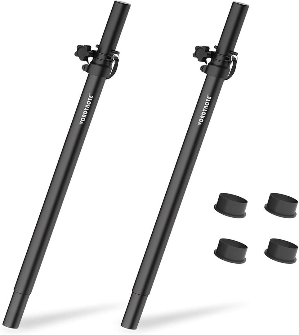 Vondynote Set of 2 Speaker Poles for Subwoofer Extended Speaker Pole Only Fits Subwoofers with 35mm Pole Mount, 32.8"-51.1" Height Adjustable