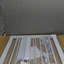 Cumbor 29.7-48" Baby Gate for Stairs, Mom's Choice Awards Winner-Dog Gates for Doorways, Auto Close Safety Pet Gate for Dogs Indoor, Easy Install Pressure Mounted Child Gate with Walk Thru Door, White