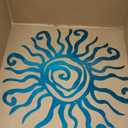 Wacky Sun Metal Wall Art Indoor/Outdoor Decor - 18" Teal Rust Proof Wall Sculpture - Made in USA - Ideal for Bedroom, Garden, Home, Patio and Farmhouse