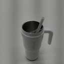 Reduce Tumbler  24oz COLD 1 Mug With Lid, Straw and Handle  24 Hours Cold  Easy-Hold Handle, Vacuum Insulated, Sweat-Proof Body  Cupholder Friendly Insulated Mug  White Gloss
