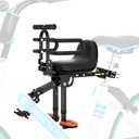 XIEEIX Mountain Bike Child Seat, Bicycle Child Seat Front, Mountain Bike Child Seat with Retractable Pedals, Portable Children's Bicycle Seat for All Mountain Bikes of Adults