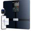 RENPHO Scale for Body Weight, Smart Scale with BMI, Body Fat, Muscle Mass, Bluetooth, 13 Metrics with Large Display, Support App Connection, Black, Elis 2X