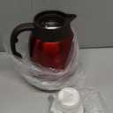 54oz Thermal Coffee Carafe, Stainless Steel Insulated Thermal, Double Wall Vacuum Flask, Small Coffee Carafe for Keeping Hot or Cold Drinks, Coffee, Tea (Bright Red)