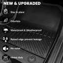 Auxko All Weather Cargo Liner Fit for Honda CR-V(Include Hybrid) 2023 2024 2025 2026 Upper Position TPE Rubber Trunk Mat CRV Accessories All Season Guard Odorless Anti-Slip Cargo Mat Black