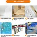 2 x daktenn Bunny Wall Art Lovely Rabbit Posters for Baby Room Easter Artwork Nursery Wall Decor Easter Wall Art Rabbit Pictures Wall Decor Bunny Pictures for Bathroom Bedroom 14x14 Inches