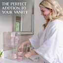 Oizeir Clear Drawer Organizers - Acrylic, Durable, Stackable, Pull-Out Drawer - Great for Medicine, Cosmetics, Makeup and Bathroom Organization (4.5" High | 2-PACK)