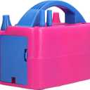 Electric balloon pump, balloon bounce pump, non-slip base, wire storage box design, easy to use, double spout easy to store (European standard AC220V)