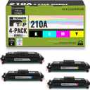 TonerTap 210A Toner Cartridges 4-Pack Compatible with HP Color LaserJet Pro 4201dw, 4201dn, HP Color LaserJet Pro MFP 4301dw, 4301dn, 4301fdw, W2100A W2101A W2103A W2102A Toner