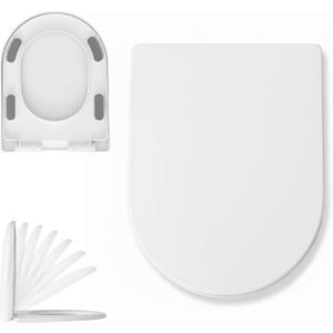 D-Shaped Toilet Seat – Soft-Close, Easy to Install, Easy to Clean