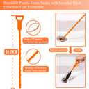 33 Ft Drain Snake Auger, Heavy Duty Plumbing Snake for Sink, Tub, and Shower, Clog Remover Drain Cleaner Tool with Gloves