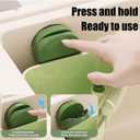 2025 Upgraded Suction Cup Sink Corner Strainer  Hangable Kitchen Sink Drain with Hanging Sink Drain Basket, Food Waste Catcher & Sink Food Catcher Basket, Kitchen Sink Food Waste Catcher (Green)