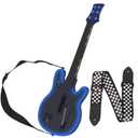 Lyvix Wireless Guitar Controller for PS4/PS3/PC  Compatible with Guitar Hero, Rock Band, Clone Hero & Fortnite Festival, with Strap, RGB Light & Audio Jack (Black Checkered)