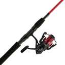 PENN Fierce IV Spinning Reel and Fishing Rod Combo, Black/ Red, 4000 Size Reel - 7' - Medium