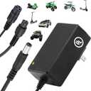 29.4V Compact Electric Scooter & Hoverboard Charger UL Certified Safe+Powerful +Small, 3 Connectors for Razor GOTRAX Jetson Etc. Brand's E-Scooter, Hover Boards, Ebikes 25.2V/25.6V/25.9V Battery