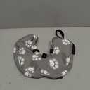 Supet Inflatable Dog Cone Collar Alternative After Surgery, Doggie Neck Donut Collar Recovery ECollar for Post Surgery, Soft Dog Cone for Small Medium Puppies Cats (S(Neck 7"-9.5"), T Paw Grey)