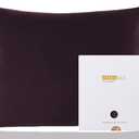 ZIMASILK 100% Pure Mulberry Silk Pillowcase for Hair and Skin Health,Soft and Smooth,Both Sides Premium Grade 6A Silk,600 Thread Count,with Hidden Zipper,1pc (Queen 20''x30'',Eggplant Purple)