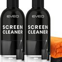 Screen Cleaner Spray - TV Screen Cleaner Spray and Microfiber Cloth kit, Computer Screen Cleaner & Car Screen Cleaner for TV, Monitor, Laptop, MacBook, iPad, iPhone and Electronic Devices - 2 Pack