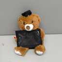 Leyndo Class of 2025 Graduation Plush Bear with Picture Frame Diploma Cap 9 Inch Congrats Grad Plush Stuffed Animal Bear Graduation Gifts for Preschool Kindergarten College Masters (Black)