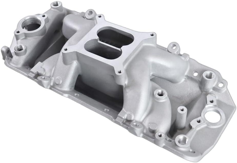 7561 53026 Aluminum Dual Plane BBC Air-Gap Intake Manifold Compatible with Chevy Big Block 1966-2000 396 402 427 454 V8 Engine