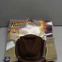 INDIANA JONES Official Adult Halloween Costume Accessory Set - Three Piece Set with Fedora, 50-Inch Costume Whip, and Satchel