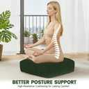 PRIMEPATIO Meditation Floor Pillow for Adults, 8" Extra Thick Floor Cushion