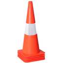 [5 Pack] 18 inch Traffic Cones with Reflective Strip, Safety Road Parking Cones,Agility Field Marker Cones for Soccer Basketball Football Drills Training, Outdoor Sport Activity & Festive Events