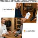 Designed for iPhone 16e Wallet Case with Card Holder, Soft Silicone Cover Microfiber Lining for Women Men, Camera Protection Shockproof Wallet Phone Case for iPhone 16e White