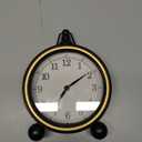 Desk Clock - 9 inch Small Silent Desk Clock with, Battery Operated for Table, Bedroom, Bedside, Living Room, Room Decor (Classic)