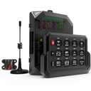 Wireless RGB 12 Gang Switch Panel, Marine Switch Panel Box, Remote Control Range Up to 600FT Multifunction Offroad Light Switch Panel, Auxiliary LED Switch Pod for 12V/24V Car Truck SUV Marine Boat