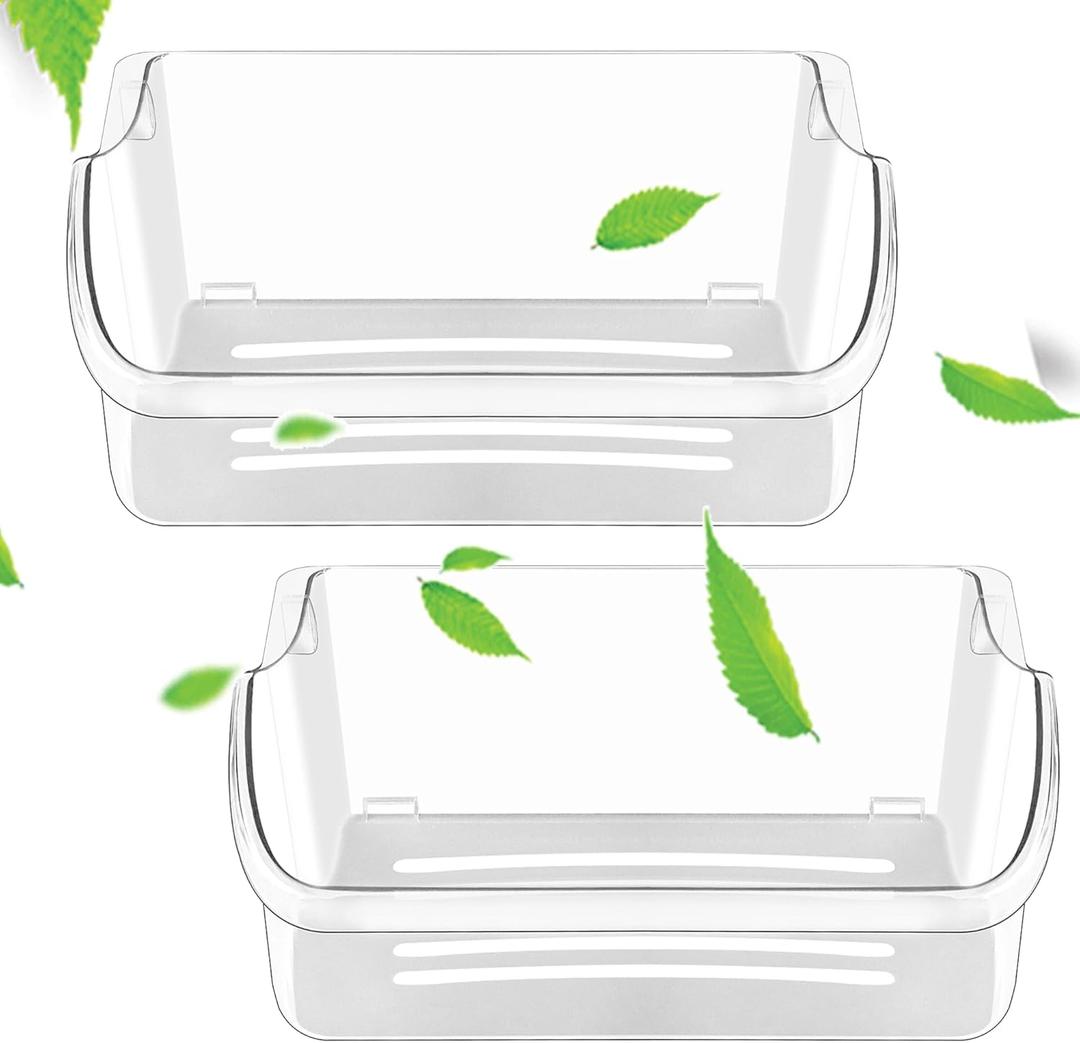 240324502 Frigidaire Refrigerator Door Bin-2Packs lfss2312tf0 Door Bin Compatible for Crosley,Frigidaire,Kenmore Refrigerator Door Shelf bin/Frigidaire 240324502/Refrigerator Door Bin 240324502-MIFLUS