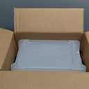 IRIS USA 13 QT Plastic Storage Box with Lid and Latches - 6 Pack - BPA-Free, See-Through Organizing Solution, Durable Nestable Stackable Containers, Secure Pull Handle - Clear