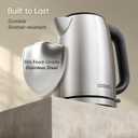 Cosori Electric Kettle, Plastic-Free Interior, Easy to Clean, Automatic Shut Off & Boil-Dry Protection, Stainless Steel Tea Kettle, Hot Water Boiler & Heater, 1.7L, 1500W