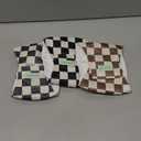 wegreeco Washable Male Dog Belly Band (Stylish Pattern)- Pack of 3 - Washable Male Dog Belly Wrap, Dog Diapers Male (Black, Grey, Dark Coffee Checkerboard, X-Small)