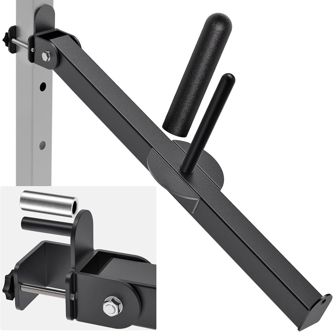 Nordic Hamstring Curl Attachment, Dip Bar, Belt Squat & Safety Spotter Arms for 2"x2" & 3"x3" Power Racks, Home Gym Strength Training Accessories