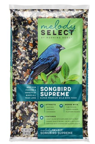 Morning Song 14062 Songbird Supreme Flavor Wild Bird Food, 8 LB 8 Pounds Sell By 08-22-25