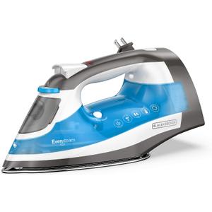 BLACK+DECKER ICR19XS One Step Steam Cord Reel Iron, Blue