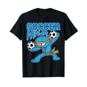 Soccer Ninja Player Cute Football Lovers Funny Gift T-Shirt, Size S