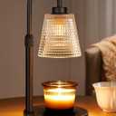 Innqoo Candle Warmer Lamp with Timer, Dimmable Candle Warmer for Jar Candles, Height Adjustable Wax Melts Warmer, Birthday Gifts for Women Mom, House Warming Gifts New Home Decor (Regular(4.7 in))