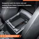 Center Console Tray Compatible with Subaru Forester 2025 2026 Interior Armrest Insert Storage Box Organizer, Easy Removal Accessories
