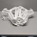 HOUSE DAY White Plastic Hangers 60 Pack, Clothes Hangers with Non Slip Hooks, Durable & Space Saving Coat Hanger, Light-Weight Clothing Hanger, Perfect Closet Organizer for Everyday Use
