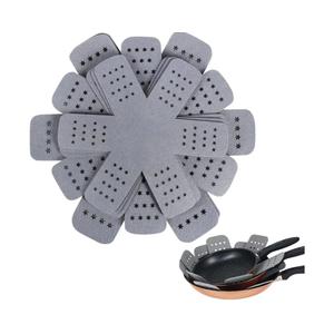 BYKITCHEN Pan Protectors with Stars, Larger & Thicker Pan Separators Protectors, Set of 9 and 3 Different Sizes, Pot Protectors for Stacking and Protecting Your Cookware