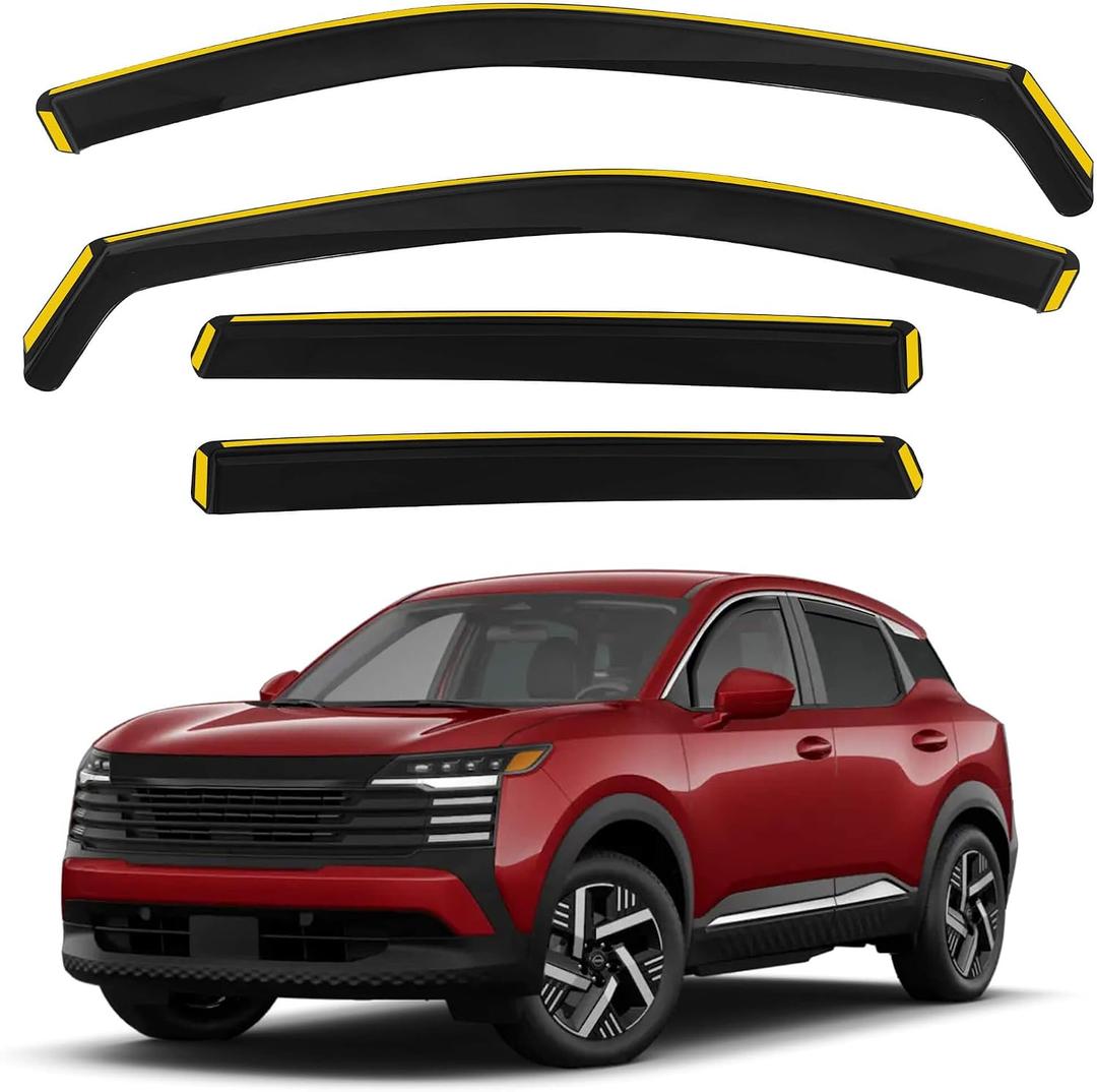 in-Channel Rain Guards for 2025-2026 Nissan Kicks (Not for Play)