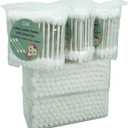 400pcs CGR Baby Safety Cotton Swabs with Large Tips for Newborn, Babies, Kids, Children, 100% Organic Cotton, White Paper Sticks, 5 Pack of 80 Swabs Total(2 Boxes and 3 Bags)