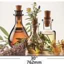 Herbs & Olive Oil Tempered Glass Kitchen Backsplash,(30 inches x 18 inches)