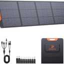 ZOUPW 200 Watt Portable Solar Panel for Power Station,Camping Essentials,200W 20V Foldable Solar Panel with Solar Cable,23.5% High Efficiency IP67 Waterproof 4 Kickstands for Camping RV Blackout