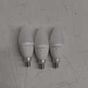 Lightinginside E12 Smart Light Bulbs 60W Equiv., 500LM 6W RGBCW Candelabra Chandelier Candle Bulb Works with Alexa/Google Home/Smart Life, 2.4G WiFi Bluetooth Bulbs, No Hub Required, ETL Listed, 3PCS