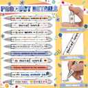 Motipuns 50 Pcs Social Worker Appreciation Gifts Bulk Cute Social Work Month Gifts Pens Holiday Party Favors Retractable Black Ink Pen for Women Writing Stationery School Office Holiday Supplies